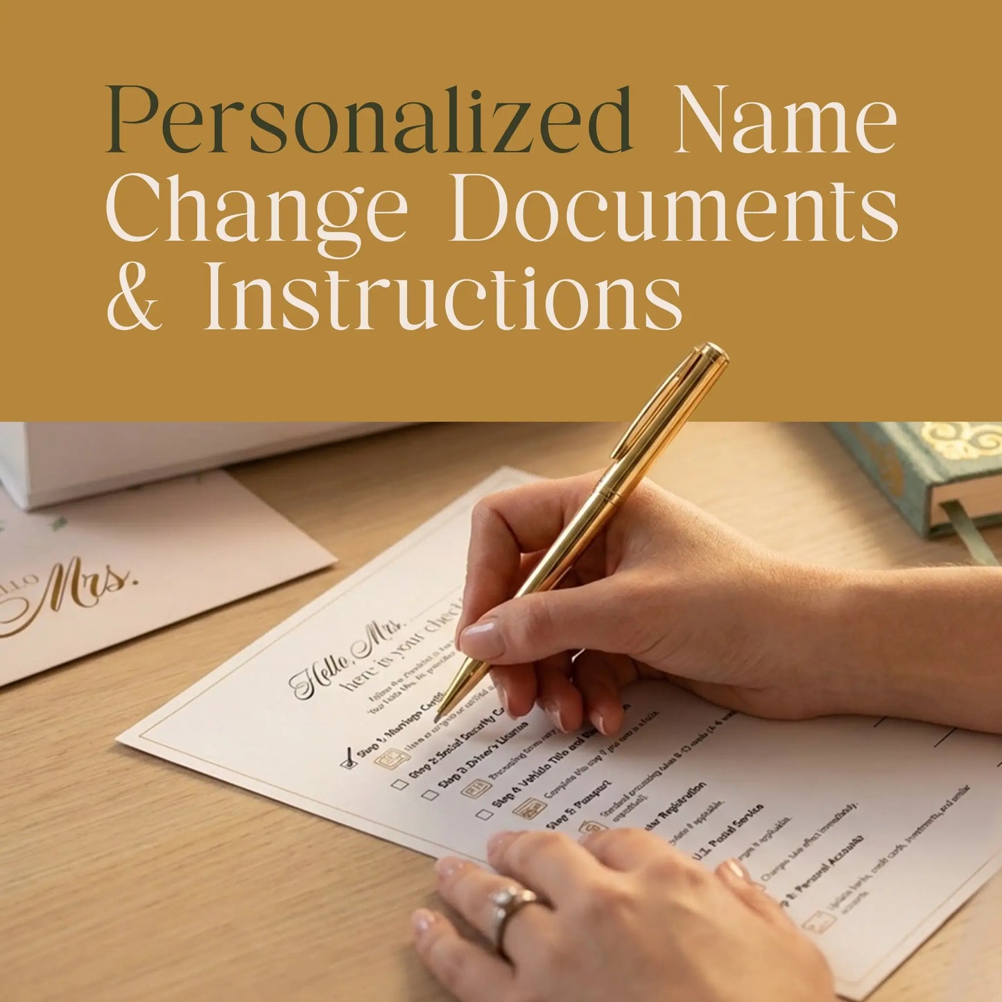 Name Change Box & Anniversary Journal